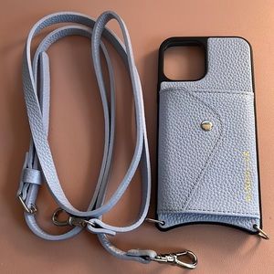 Bandolier Donna Side Slot Crossbody (iPhone 12/12 Pro) - Periwinkle
